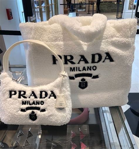 prada milano fluffy bag